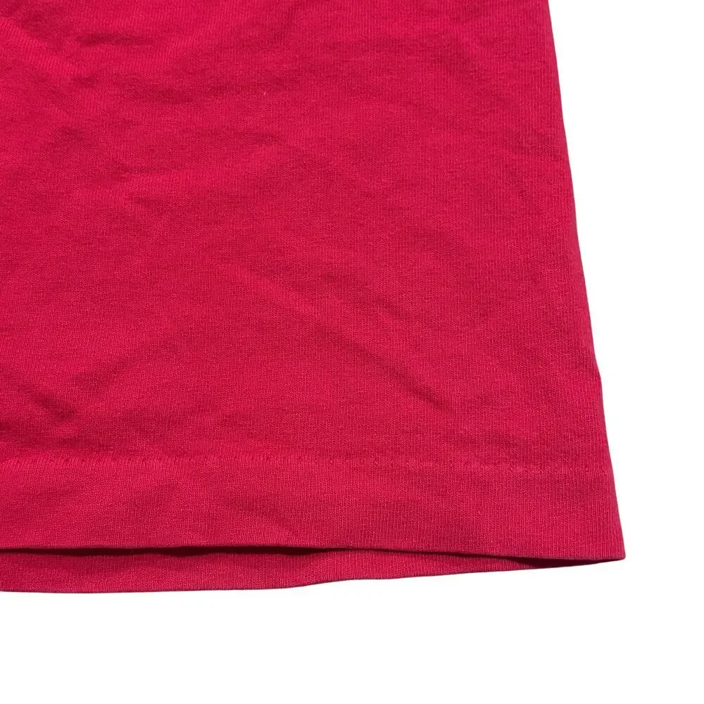 Coca Cola Embroidered Single Stitch Men's Red T-Shirt XL Vintage 90's‎ USA Coke
